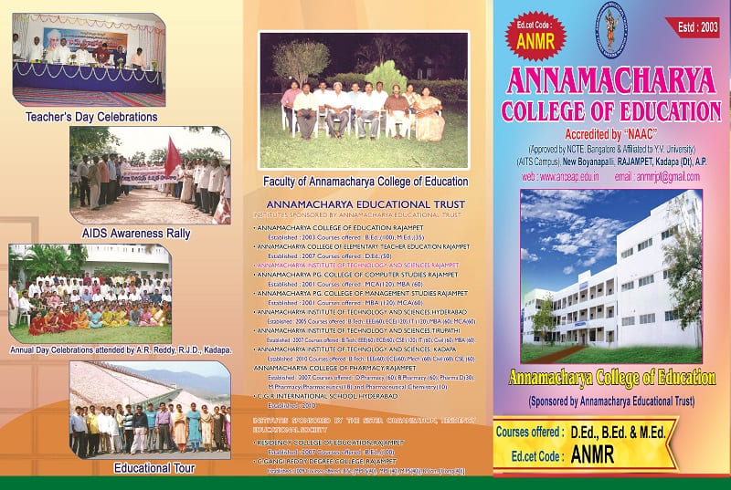 Annamacharya College of Education brouchere